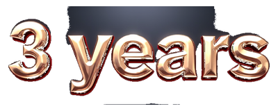 3 years logo